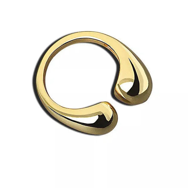 Fluid Form Adjustable Gold Ring