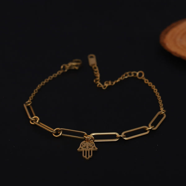 Fortuna Hamsa Link Bracelet