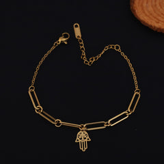 Fortuna Hamsa Link Bracelet