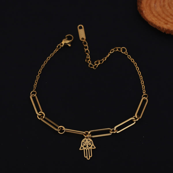 Fortuna Hamsa Link Bracelet