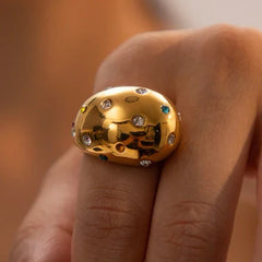 Galaxy Glow Statement Ring