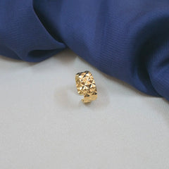 Geo Luxe Adjustable Gold Ring