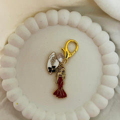 Glamour Night Red Dress Bag Charm