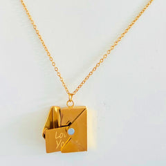 Golden Secret Letter Necklace
