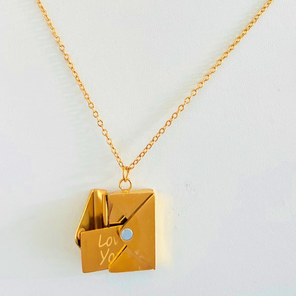 Golden Secret Letter Necklace