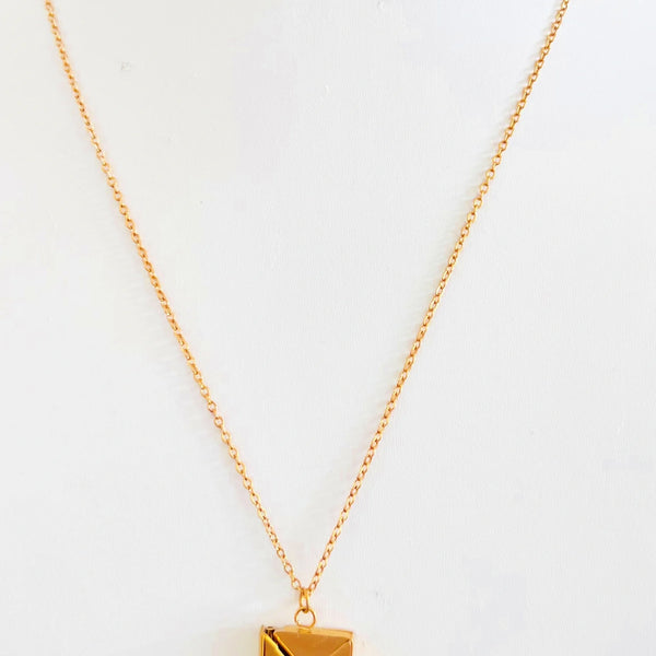 Golden Secret Letter Necklace