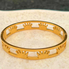 Golden Sunburst Cuff Bracelet