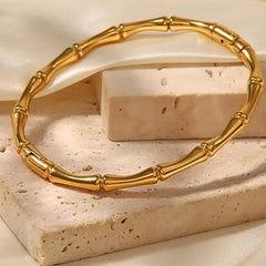 Golden Bamboo Dream Bangle
