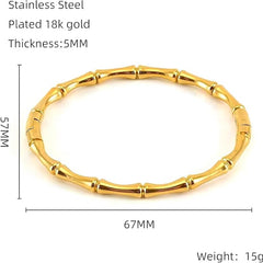 Golden Bamboo Dream Bangle