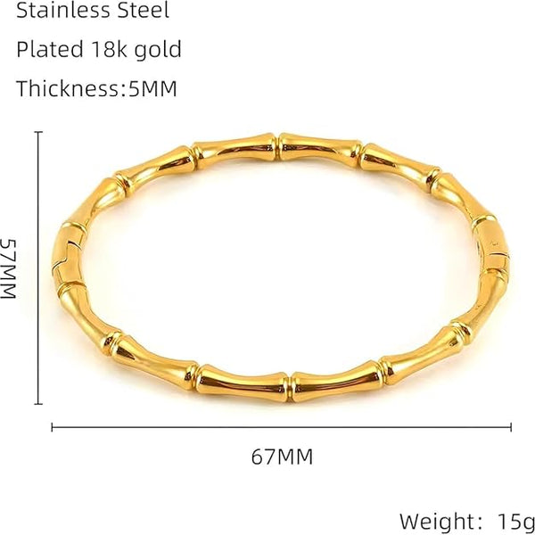Golden Bamboo Dream Bangle