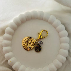 Golden Duo Seashell Bag Charm