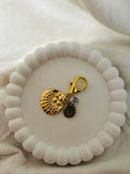 Golden Duo Seashell Bag Charm