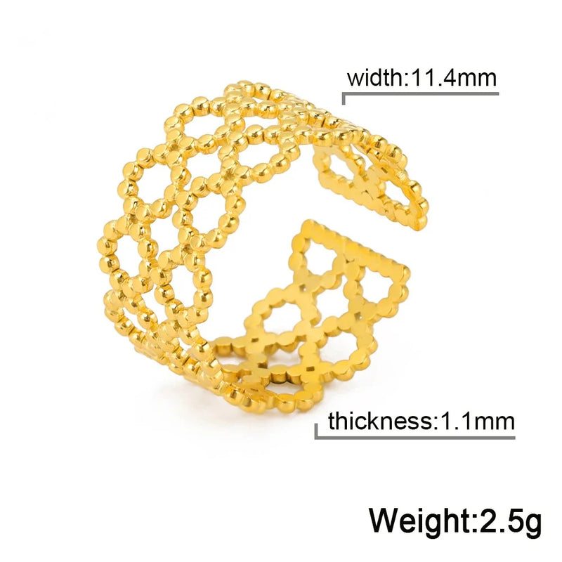 Golden Ivy Filigree Band Ring