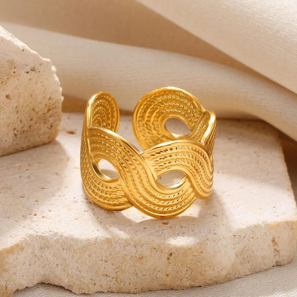 Golden Spiral Whisper Adjustable Ring
