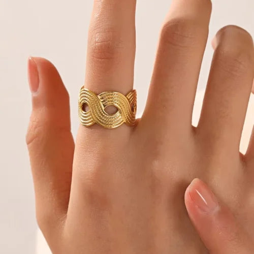 Golden Spiral Whisper Adjustable Ring