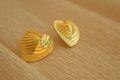 Gold Plated Heart Earring for women