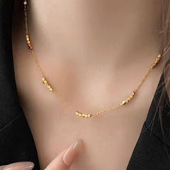 Hexa Chic Gold Necklace