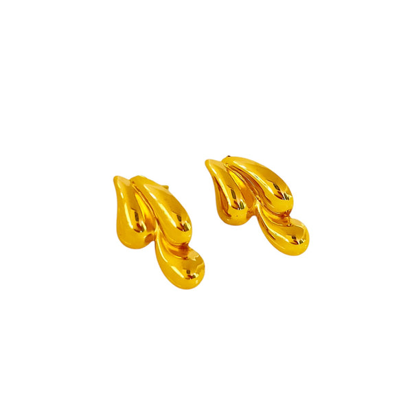 Golden Teardrops Earring