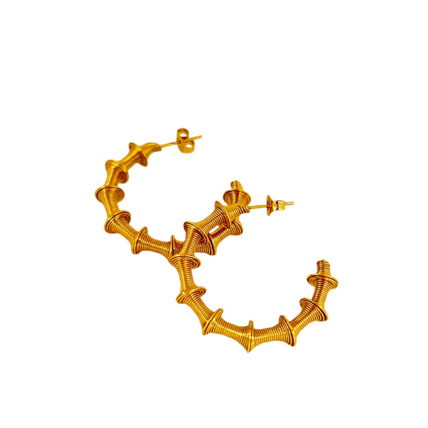 Spiral Hoops Earring