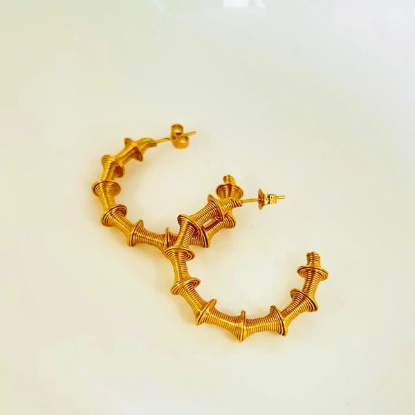 Spiral Hoops Earring