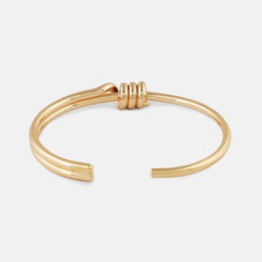Infinite Knot Open Gold Bracelet