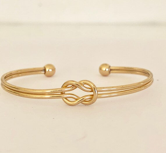 Infinity Knot Open Bangle