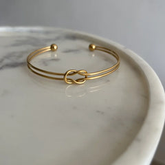Infinity Knot Open Bangle