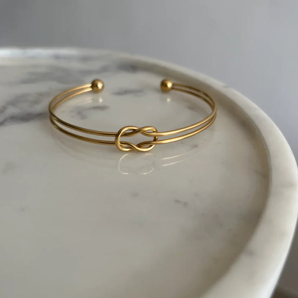 Infinity Knot Open Bangle