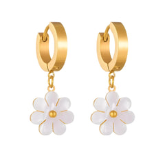 Luna Floral Enamel Hoops
