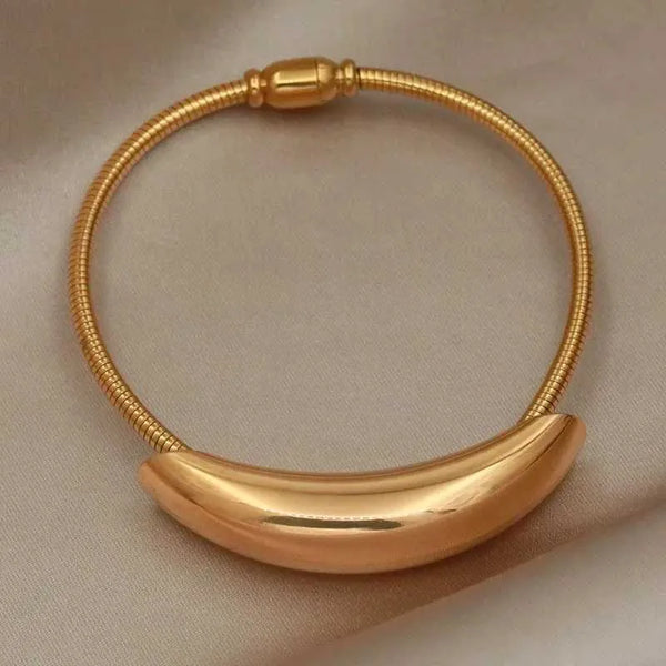 Lunara Crescent Statement Cuff Bracelet