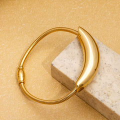 Lunara Crescent Statement Cuff Bracelet