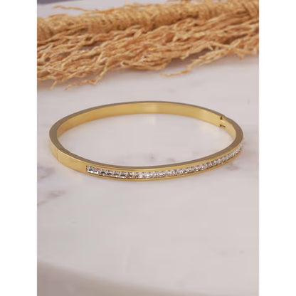 Lustro Elegant Stone Cuff Bracelet
