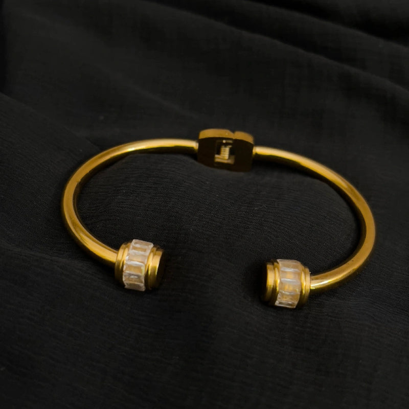 Luxe Barrel Accent Cuff Bracelet