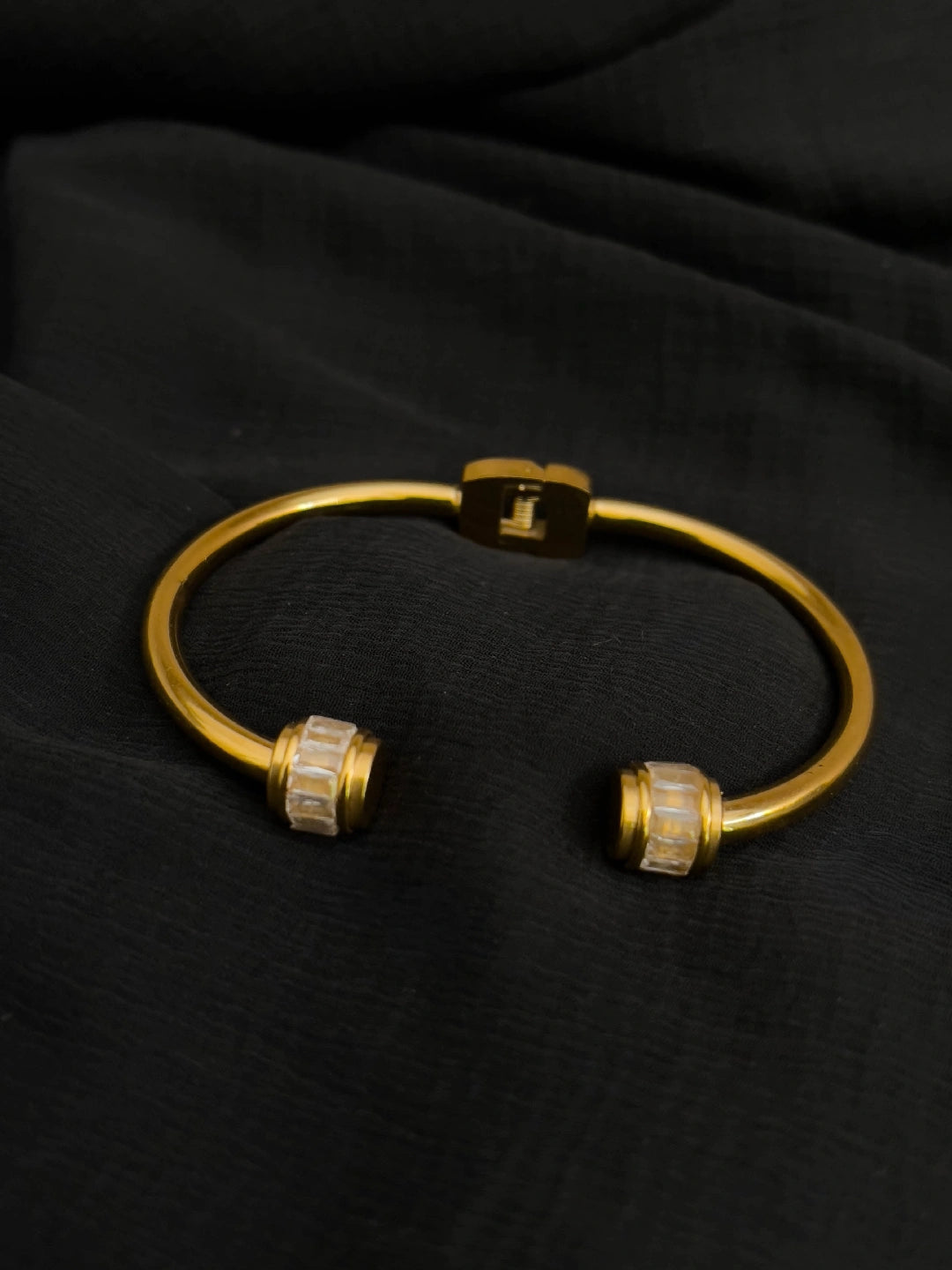 Luxe Barrel Accent Cuff Bracelet