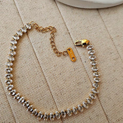 Luxe Shine Crystal Tennis Chain Bracelet