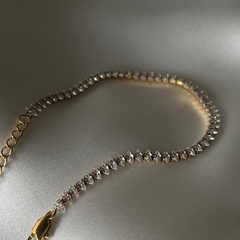 Luxe Shine Crystal Tennis Chain Bracelet