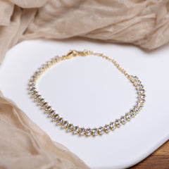 Luxe Shine Crystal Tennis Chain Bracelet