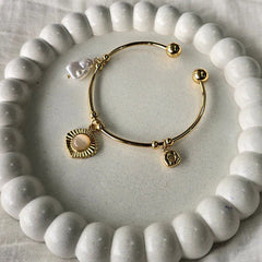 Luxe Sunbeam Pearl Cuff Bracelet