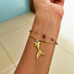 Marina Amulet Fish Charm Chain Bracelet