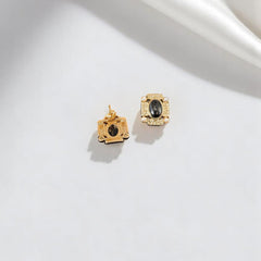 Noir Regal Pearl Studs