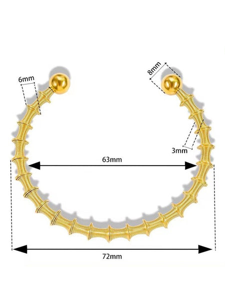 Orbit Coil Statement Bangle