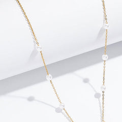 Pearl Bow Glow Necklace