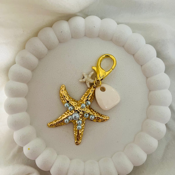 Pearl Starfish Dream Bag Charm