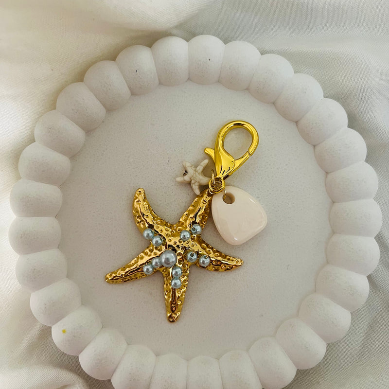 Pearl Starfish Dream Bag Charm
