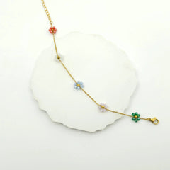 Petal Parade Flower Chain Bracelet