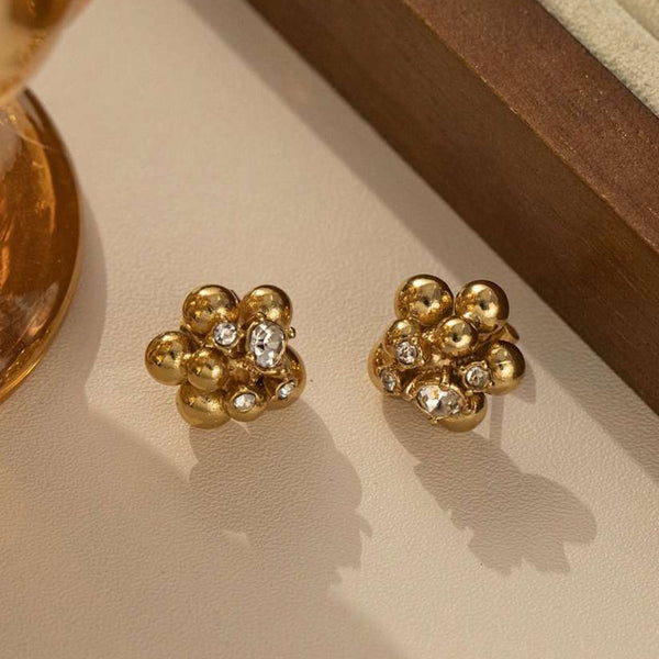 Petite Bloom Crystal Studs