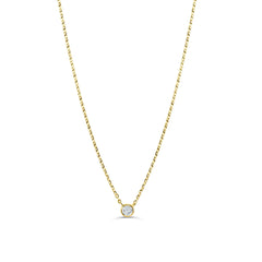 Petite Gleam Bezel Necklace