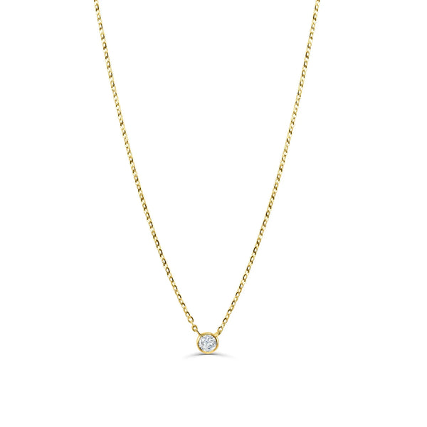 Petite Gleam Bezel Necklace