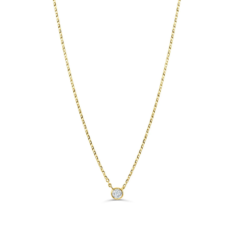 Petite Gleam Bezel Necklace
