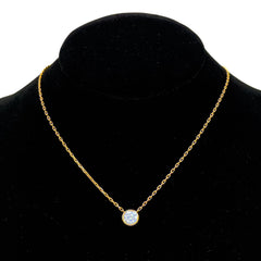 Petite Gleam Bezel Necklace